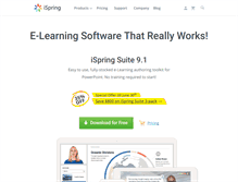 Tablet Screenshot of ispringsolutions.com